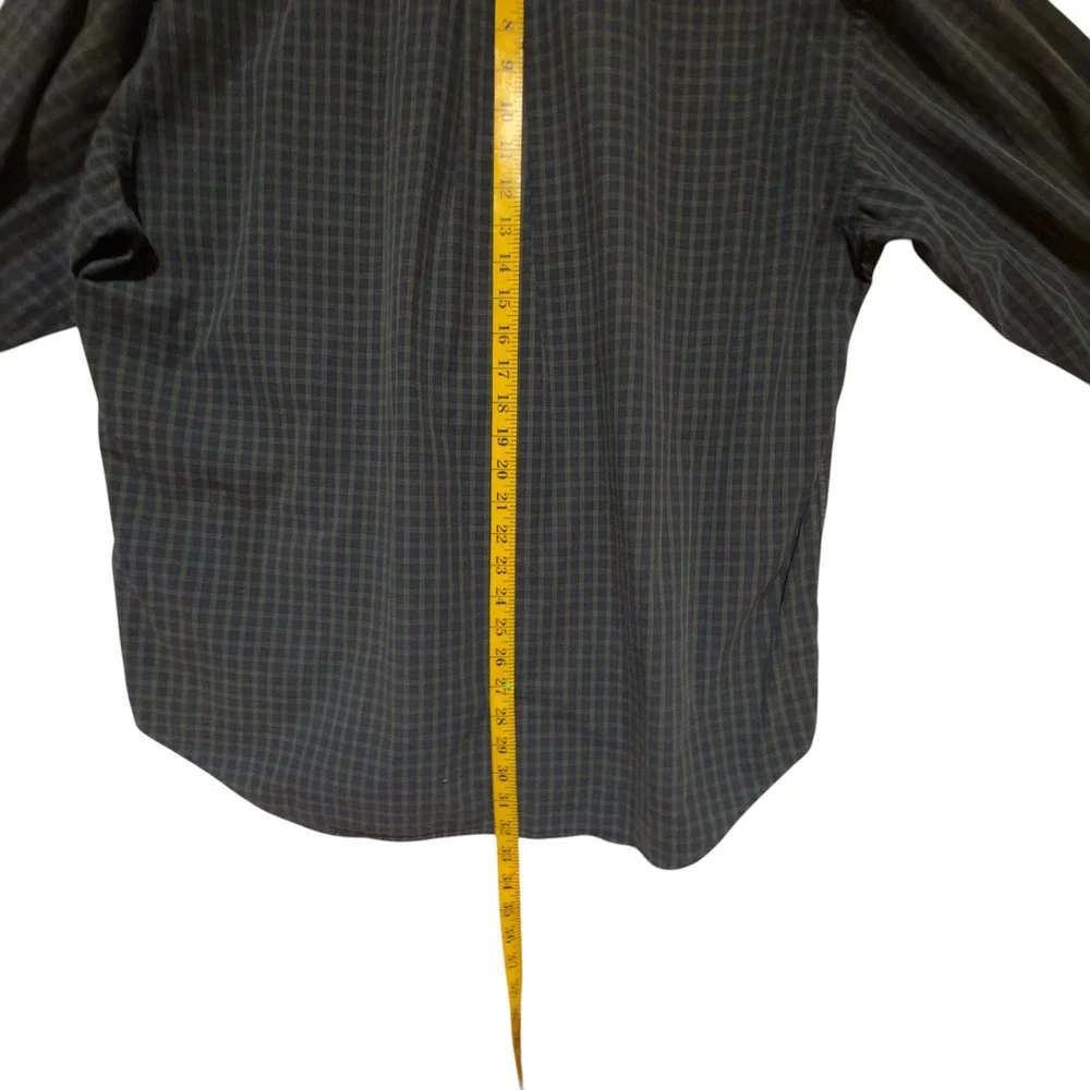 Tommy Hilfiger Men XXL Black Watch Tartan Plaid Shirt Vintage Crest Logo Cotton - Picture 9 of 10